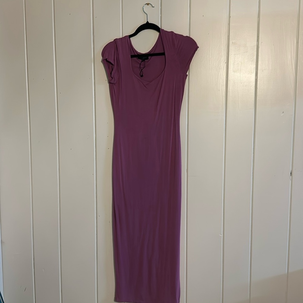 Purple jersey dress